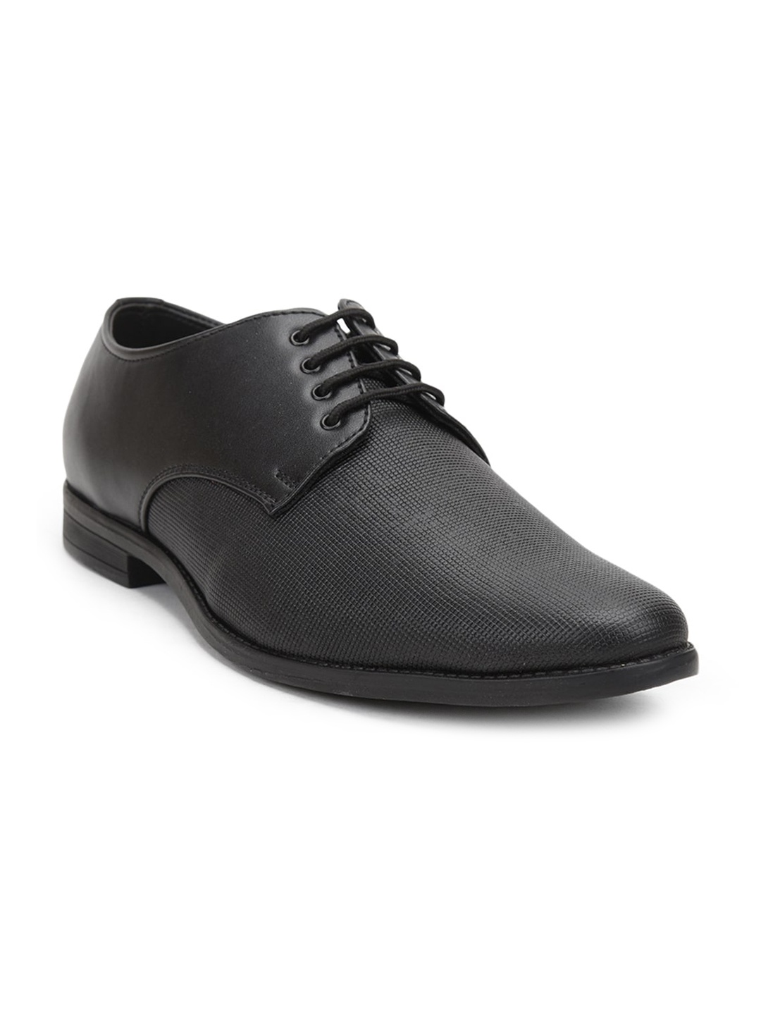 

Liberty Men Black Textured Formal Derby