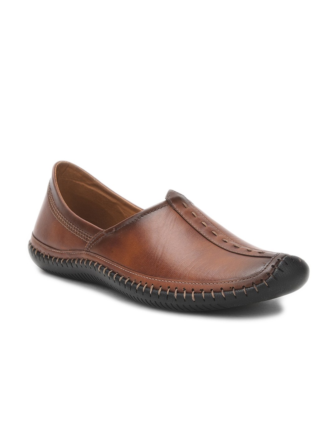 

Liberty Men Tan PU Slip-On Sneakers