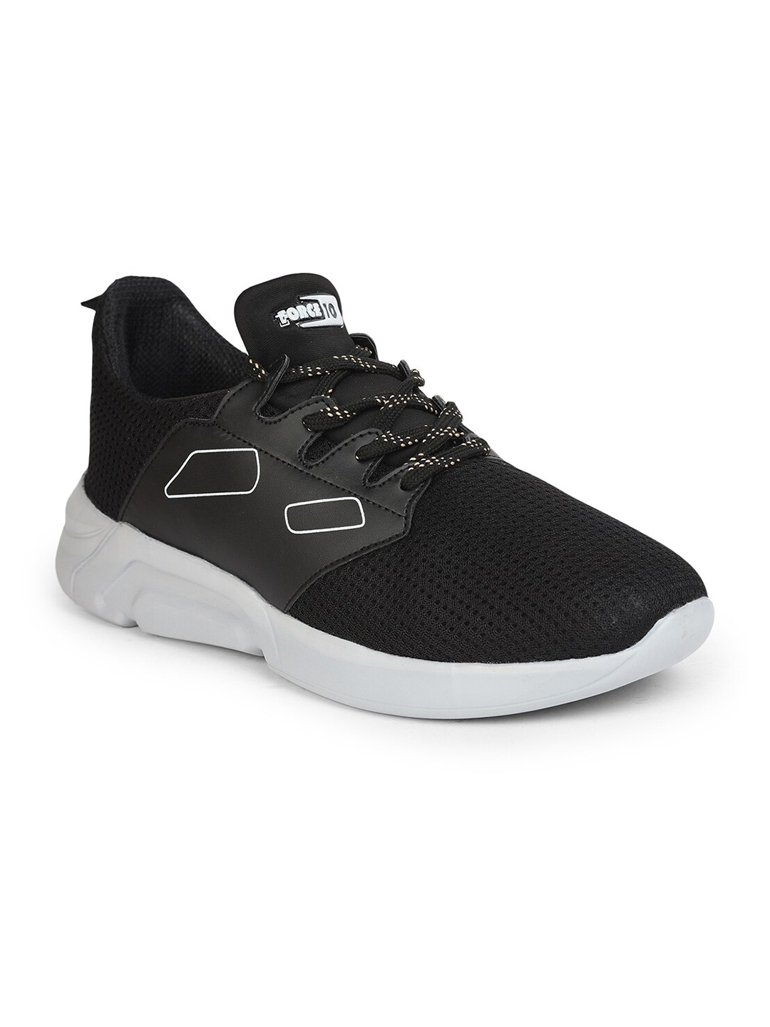 

Liberty Men Black Mesh Running Non-Marking Shoes