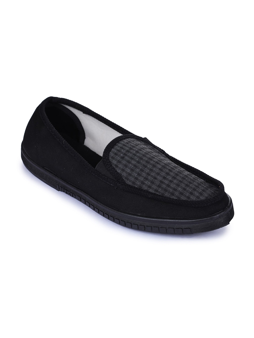 

Liberty Men Black Woven Design Loafers