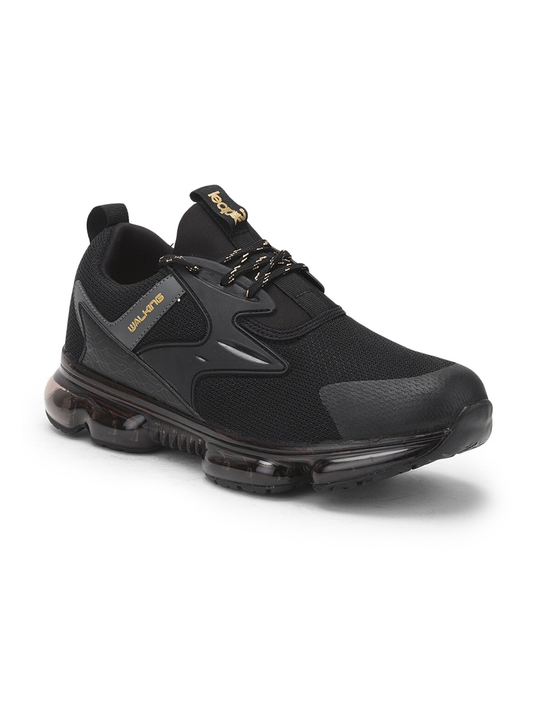 

Liberty Men Black Mesh Running Non-Marking Shoes