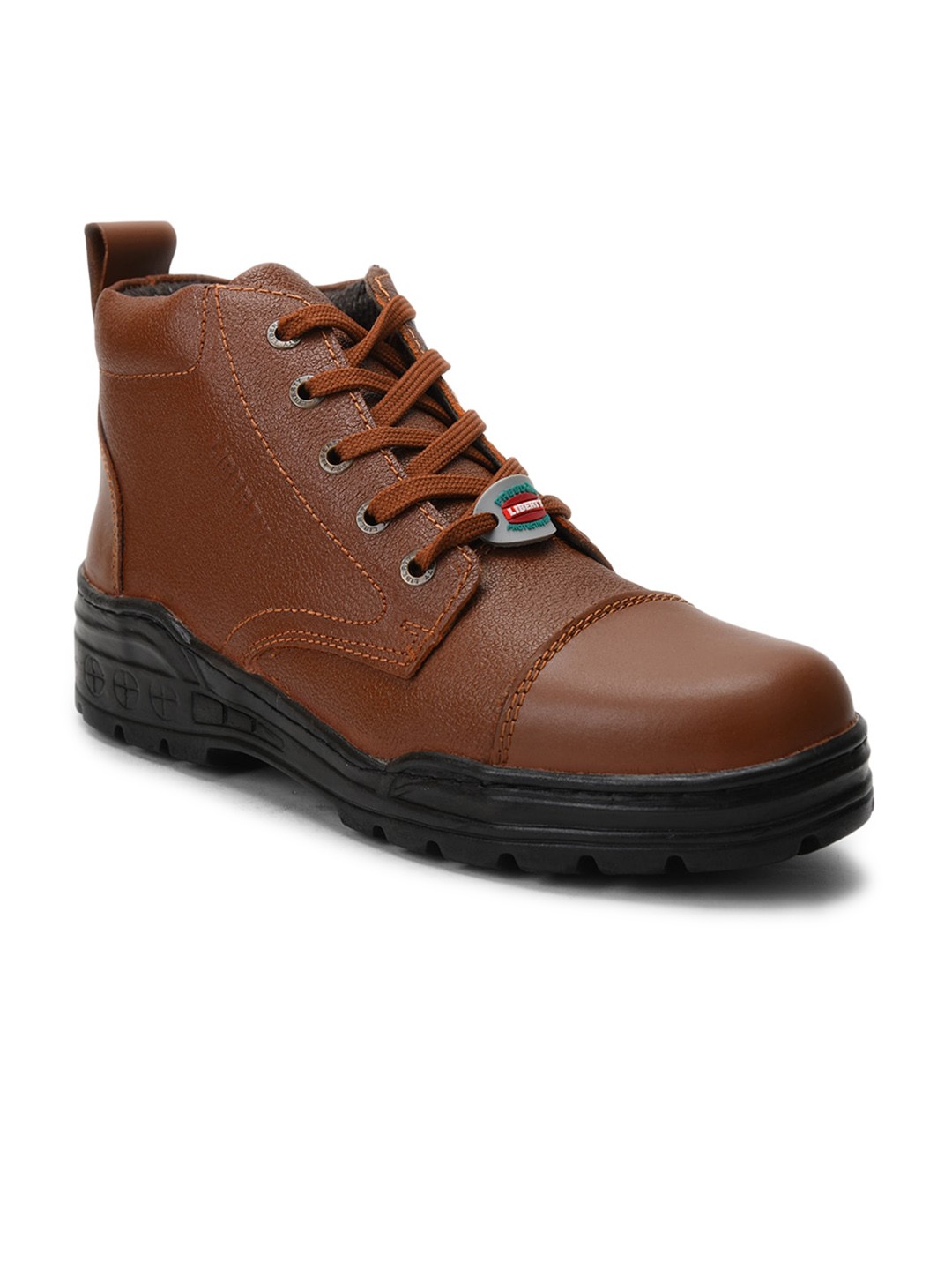 

Liberty Men Tan Solid Ankle Length Boots, Brown