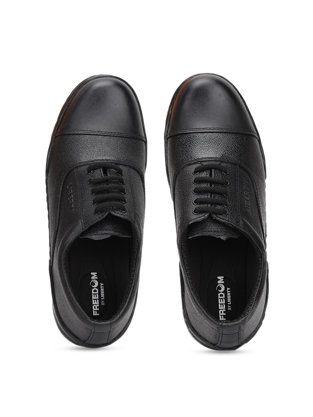 

Liberty Mens Veer-3 Solid Formal Mid Top Shoes, Black