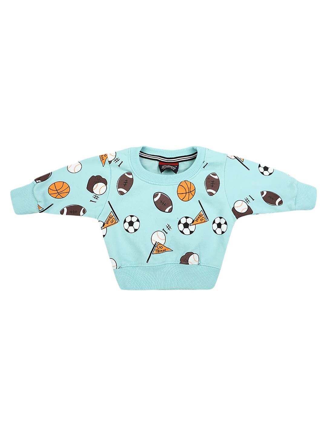 

V-Mart Kids Blue Printed Applique T-shirt