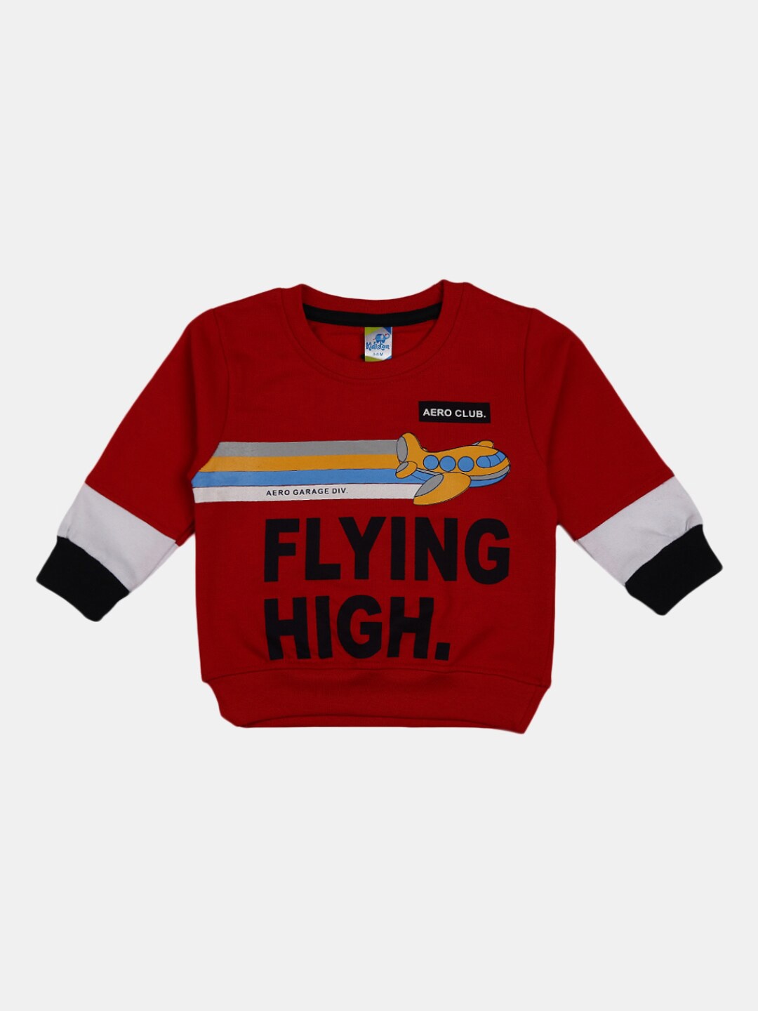 

V-Mart Kids Red Typography Printed T-shirt