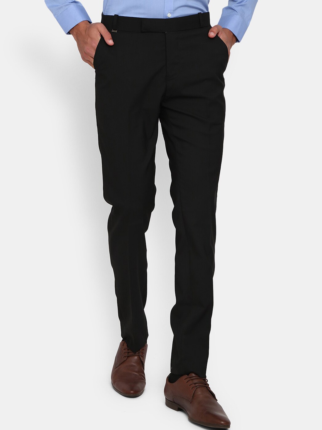 

V-Mart Men Black Slim Fit Formal Trousers