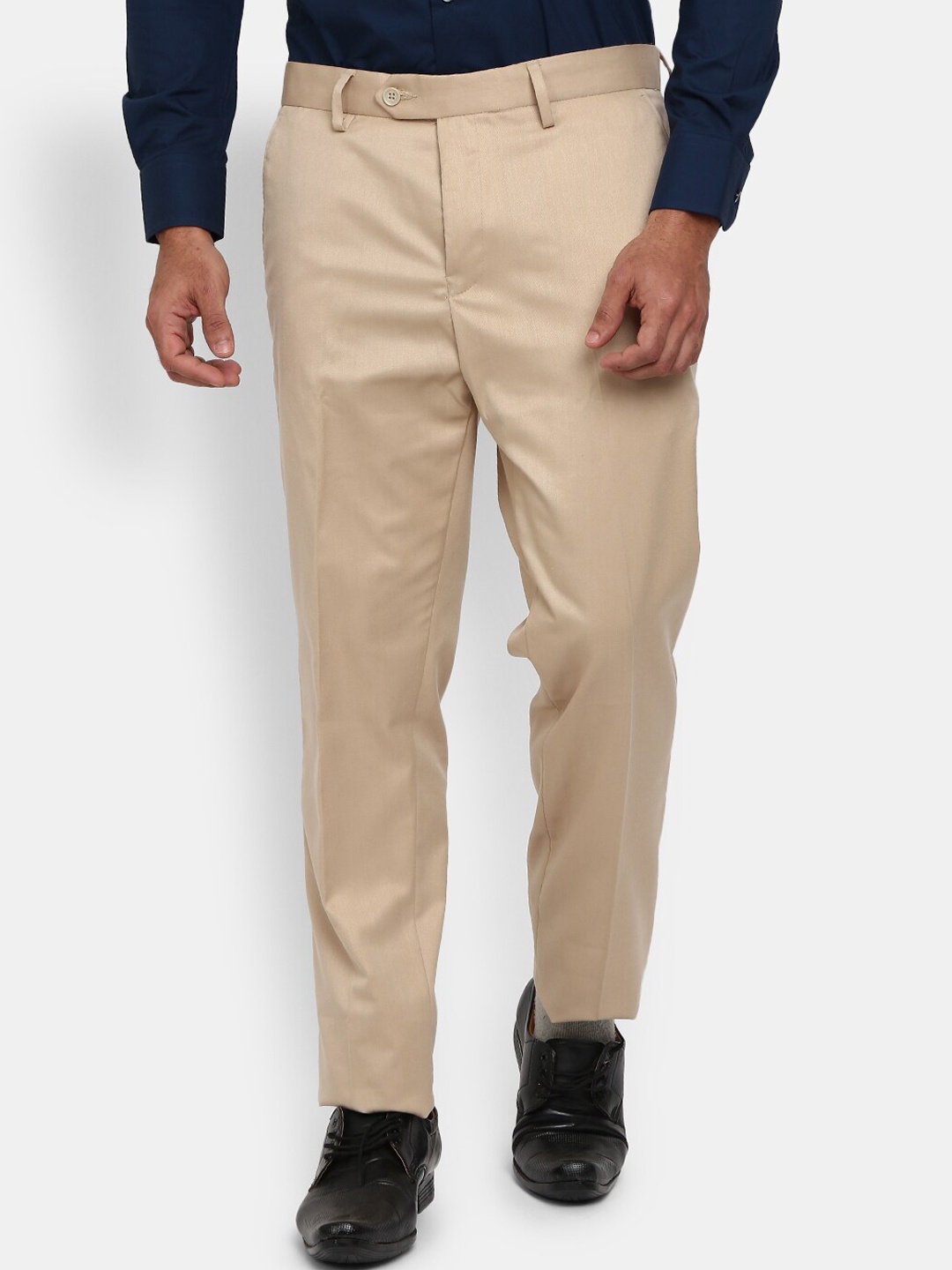 

J White by Vmart Men Beige Slim Fit Chinos Formal Trousers