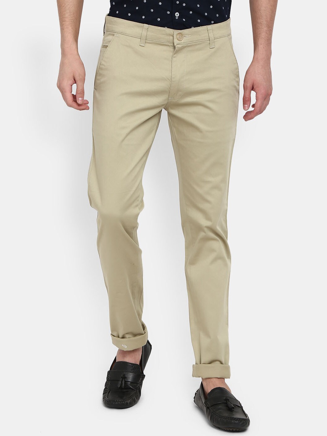 

V-Mart Men Green Slim Fit Chinos Trousers