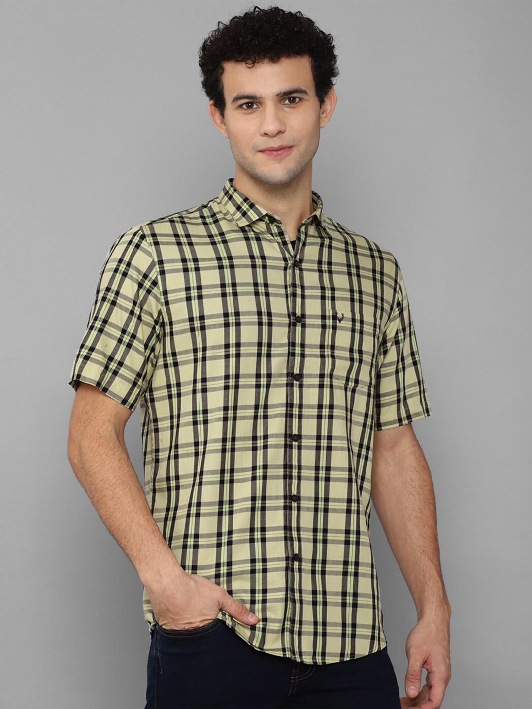 

Allen Solly Men Multicoloured Slim Fit Tartan Checked Cotton Casual Shirt, Multi
