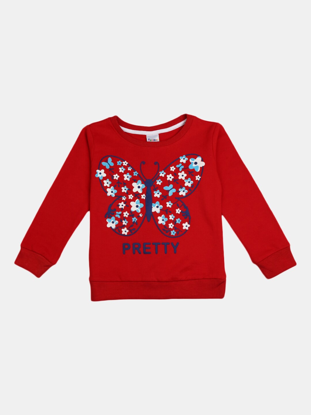 

V-Mart Girls Red Printed T-shirt