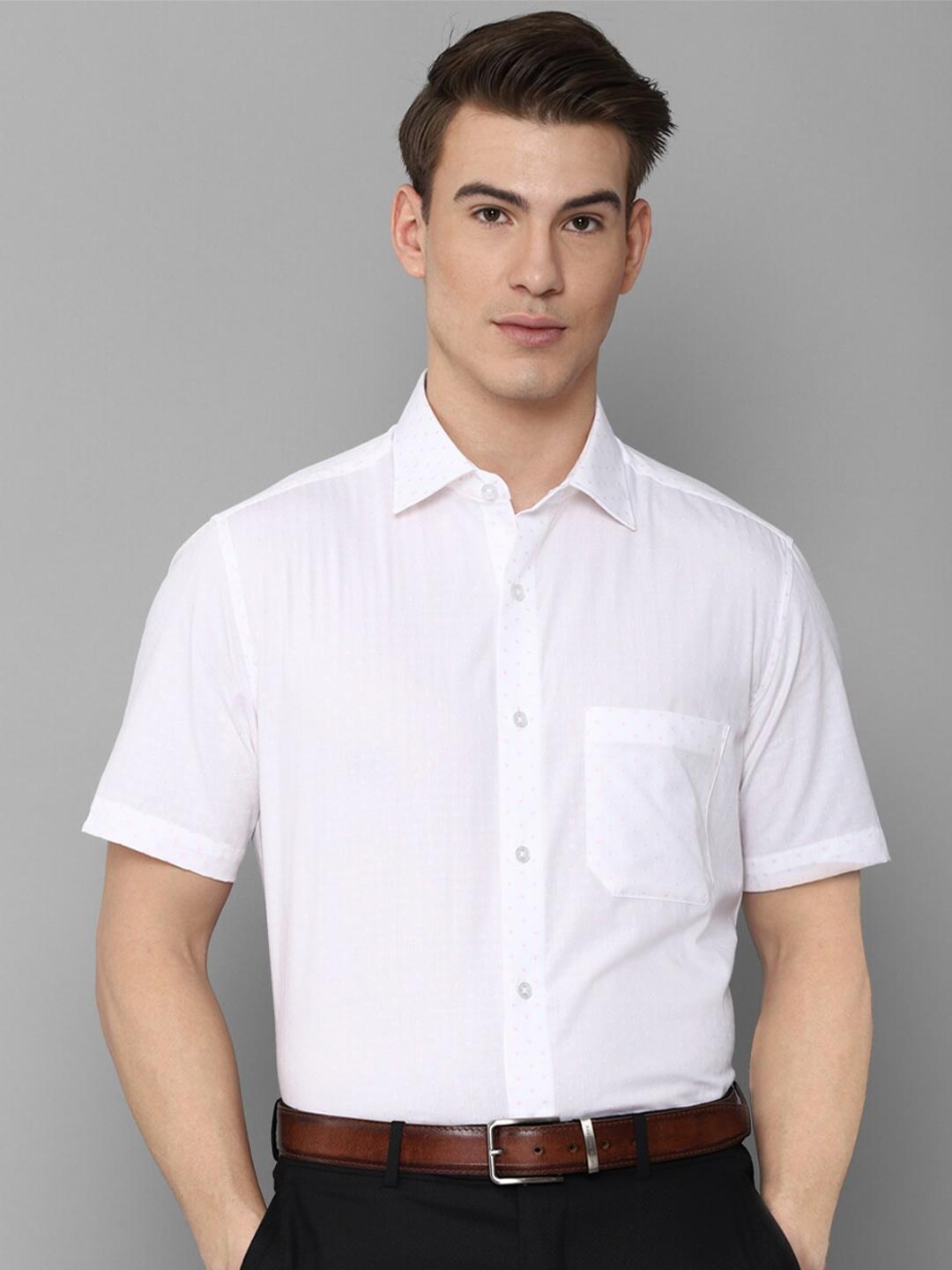 

Louis Philippe Men White Formal Shirt