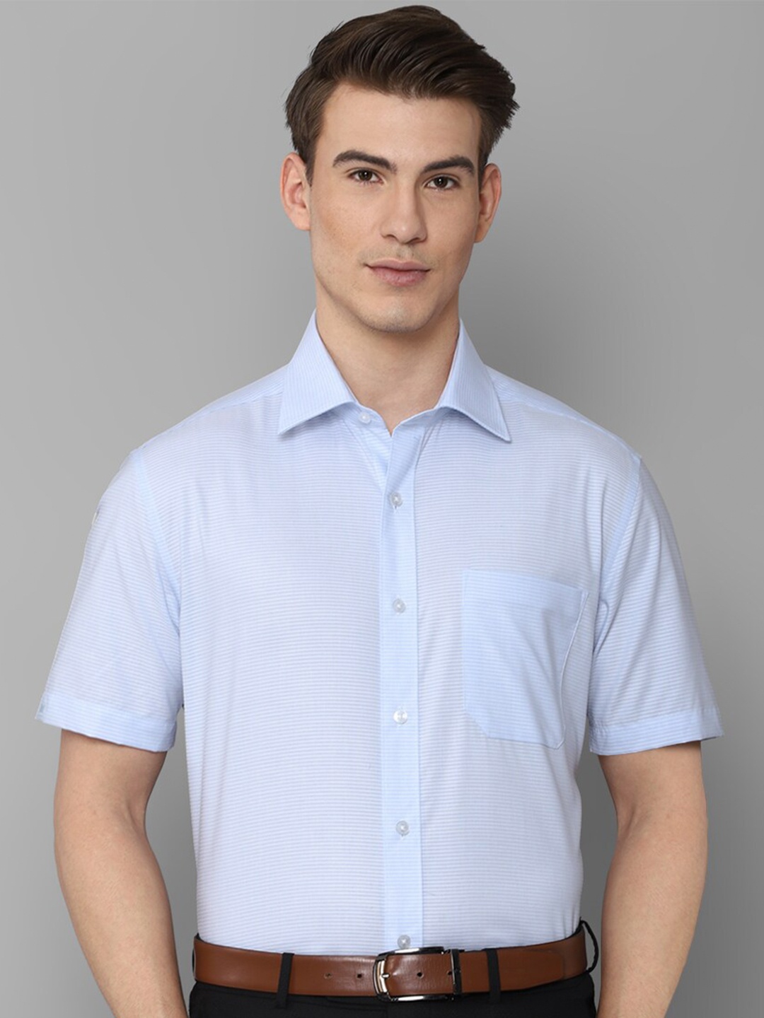 

Louis Philippe Men Blue Formal Shirt