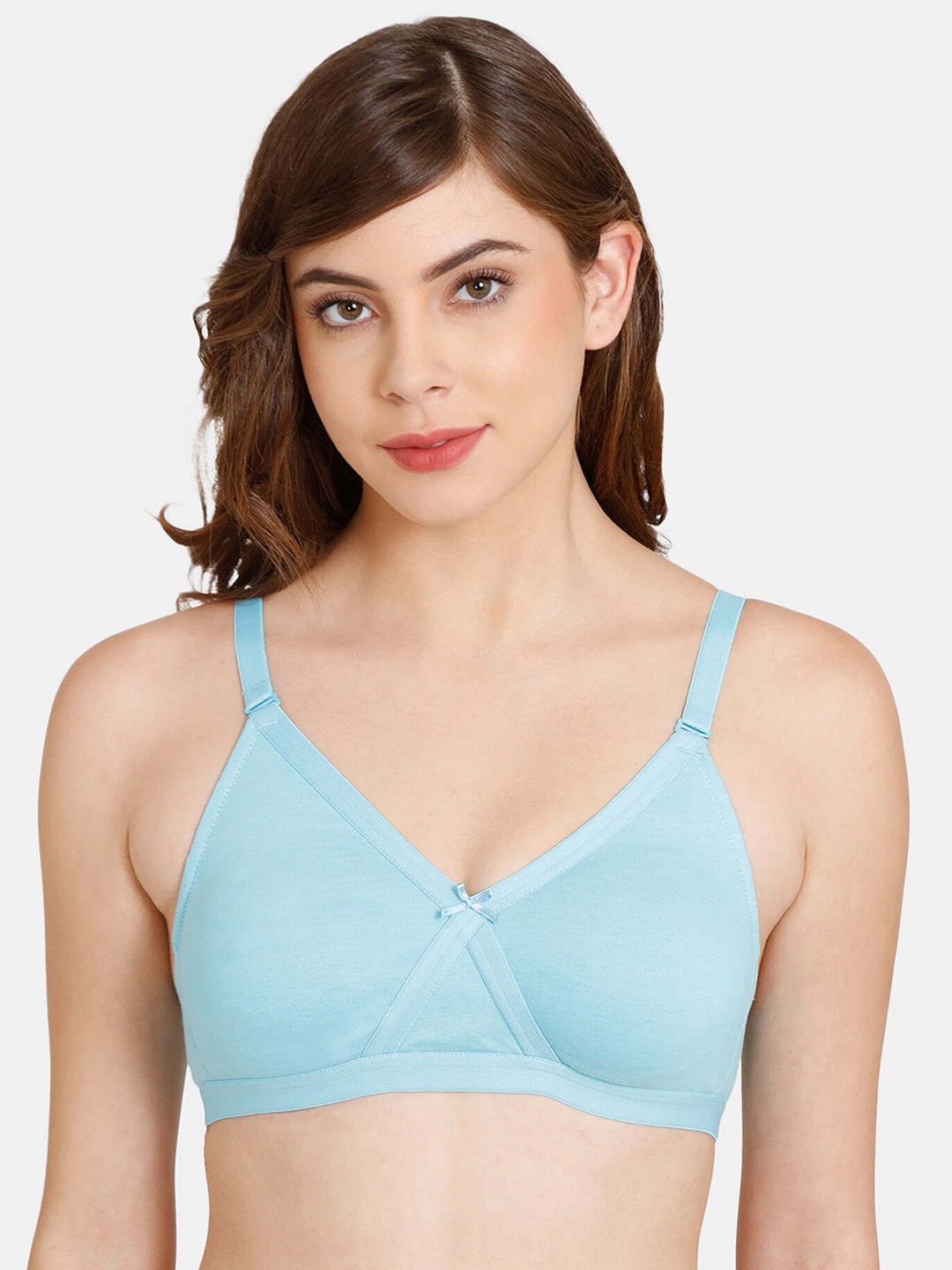 

Rosaline by Zivame Blue Non Padded T-shirt Bra