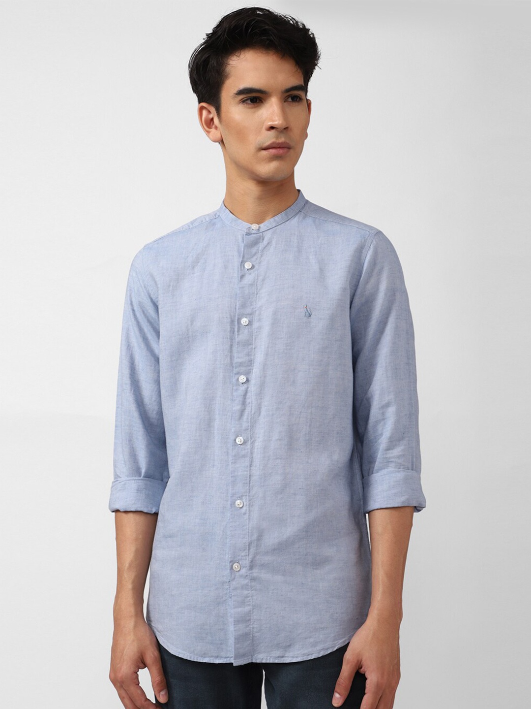 

SIMON CARTER LONDON Men Blue Slim Fit Casual Shirt
