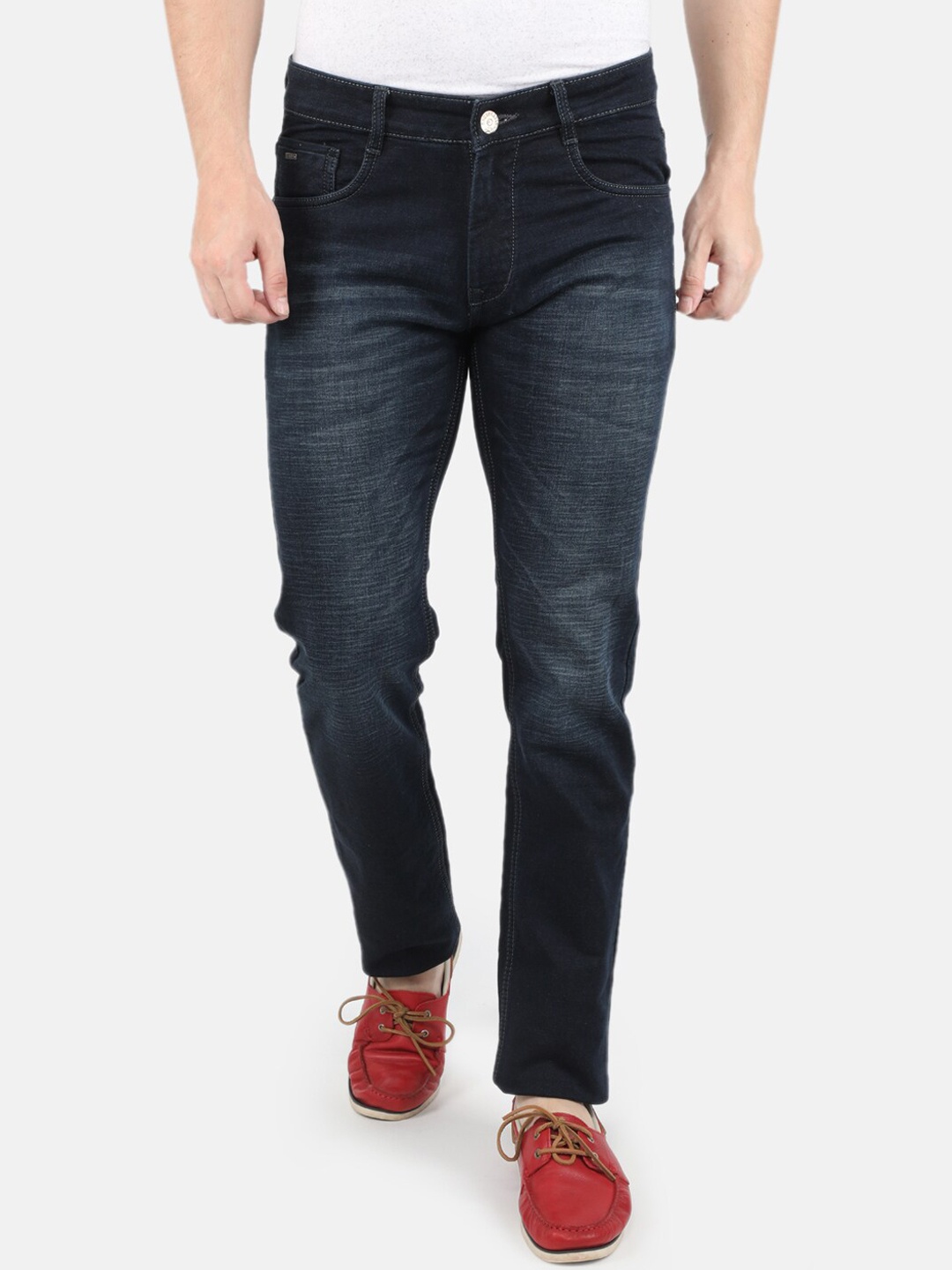 

Monte Carlo Men Blue Skin Tight Skinny Fit Light Fade Denim Jeans