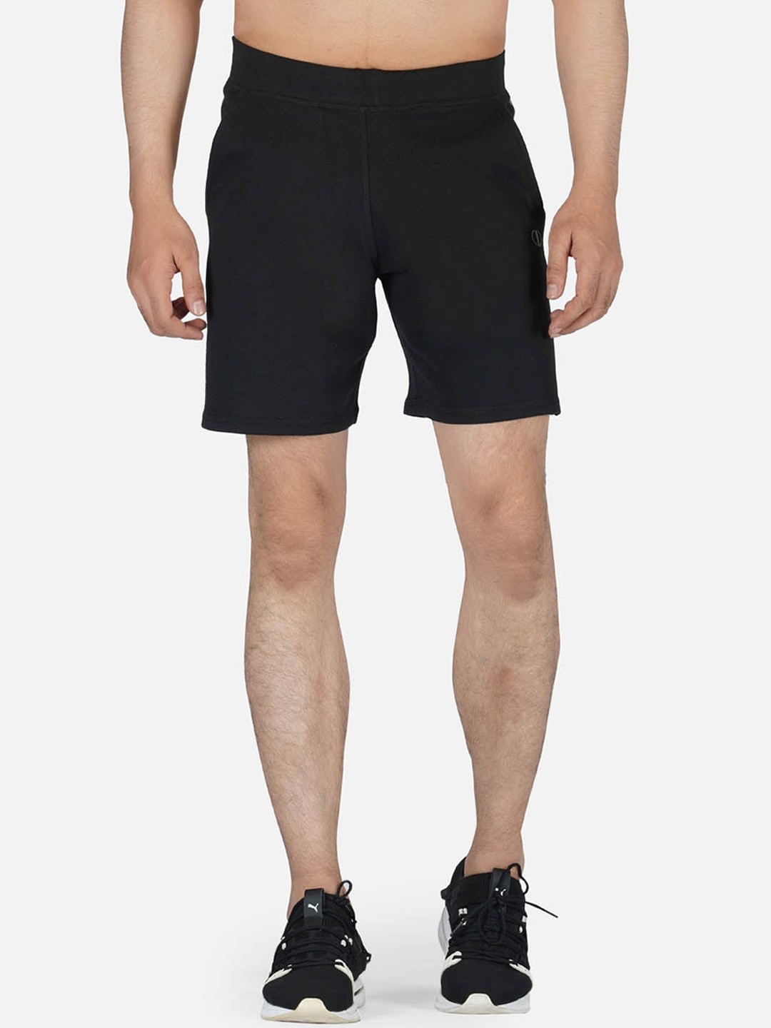 

IMPERATIVE Men Black Running Shorts