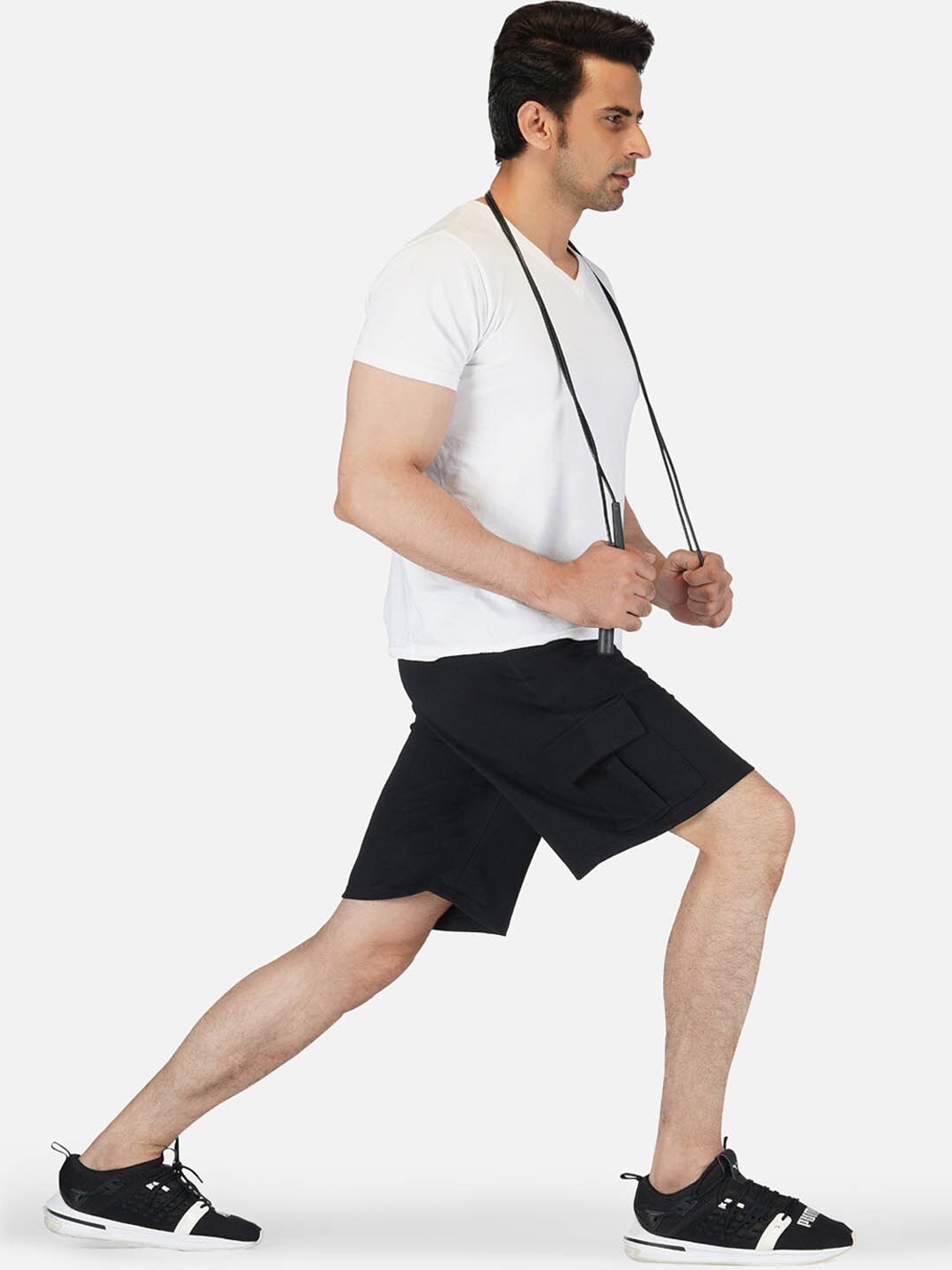 

IMPERATIVE Men Black Cycling Shorts