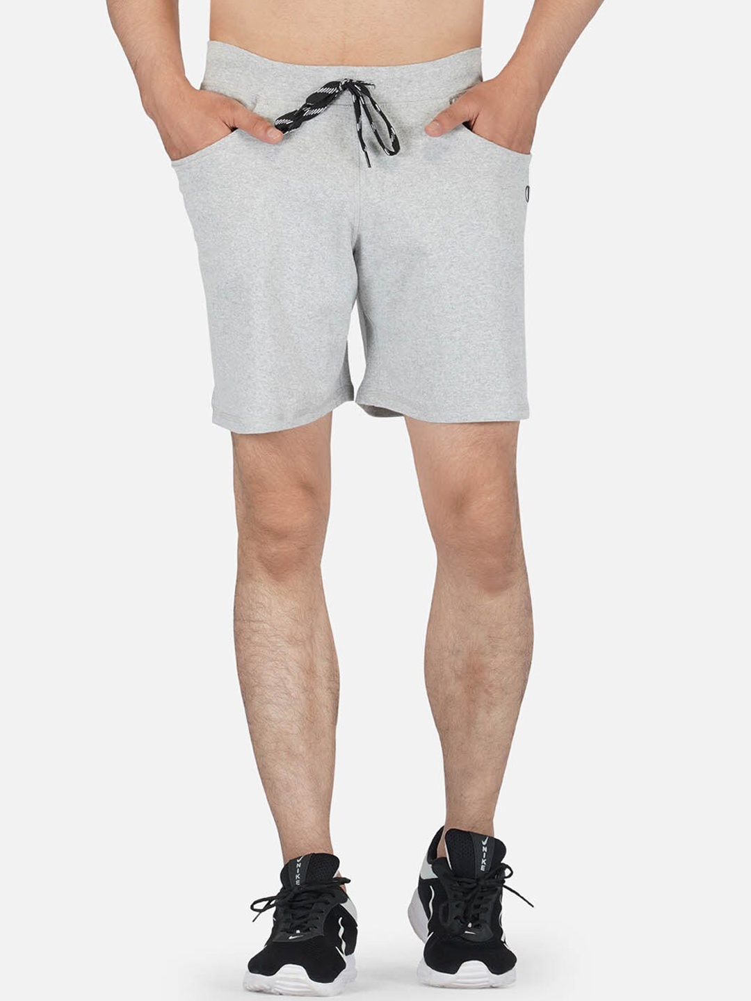 

IMPERATIVE Men Grey Solid Running Shorts