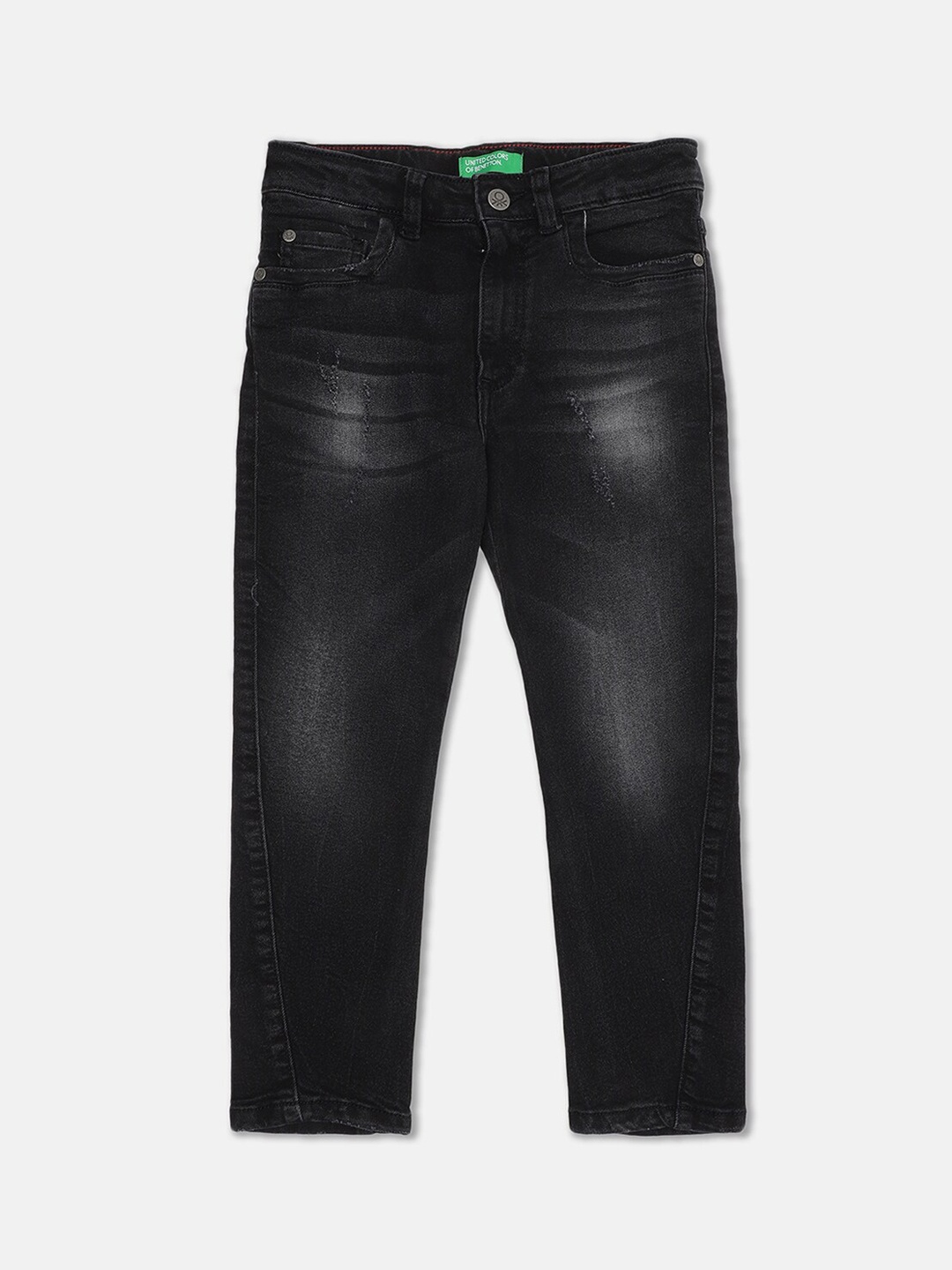 

United Colors of Benetton Boys Black Light Fade Jeans