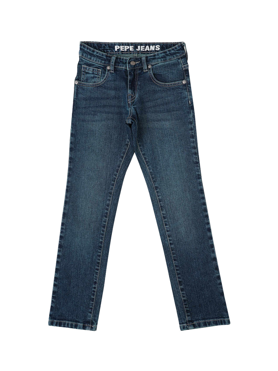 

Pepe Jeans Boys Blue Slim Fit Clean Look Light Fade Stretchable Jeans