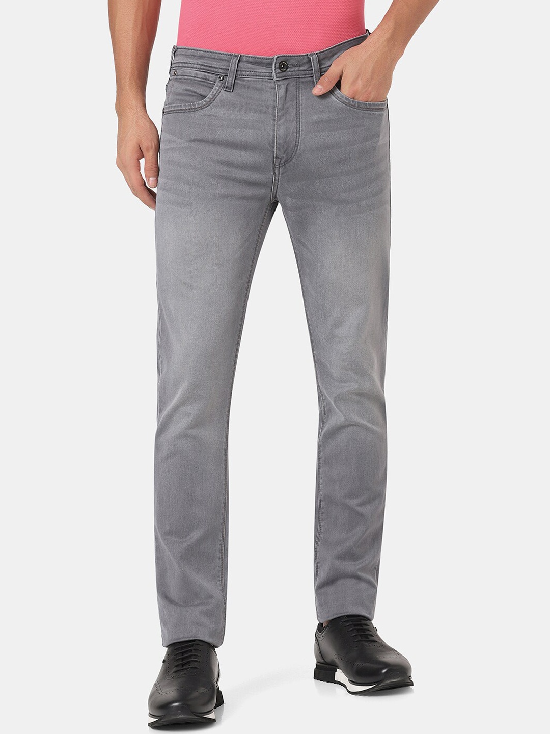 

Blackberrys Men Brown Skinny Fit Low-Rise Heavy Fade Jeans