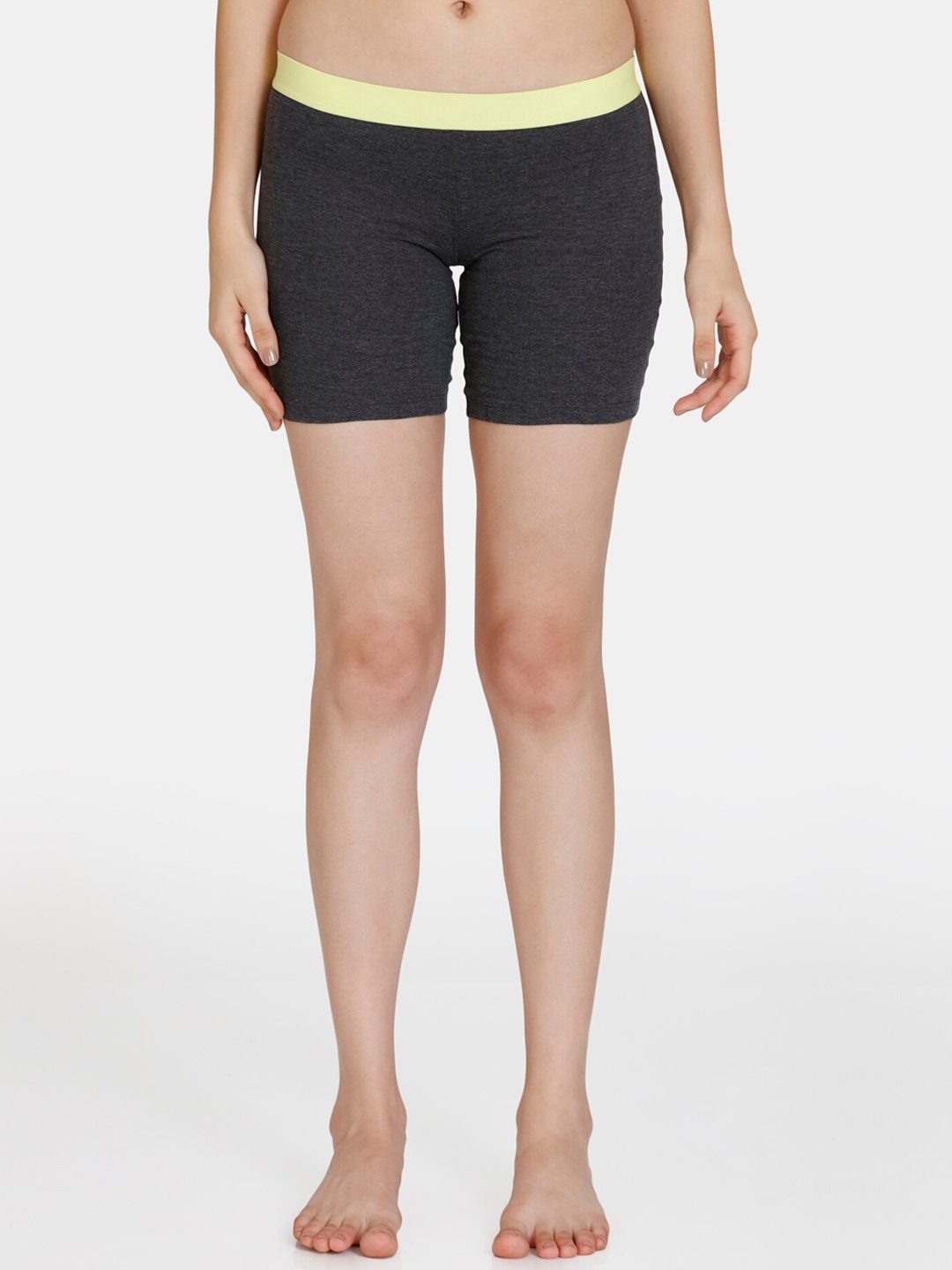 

Rosaline by Zivame Girls Solid Black Slip On Shorts