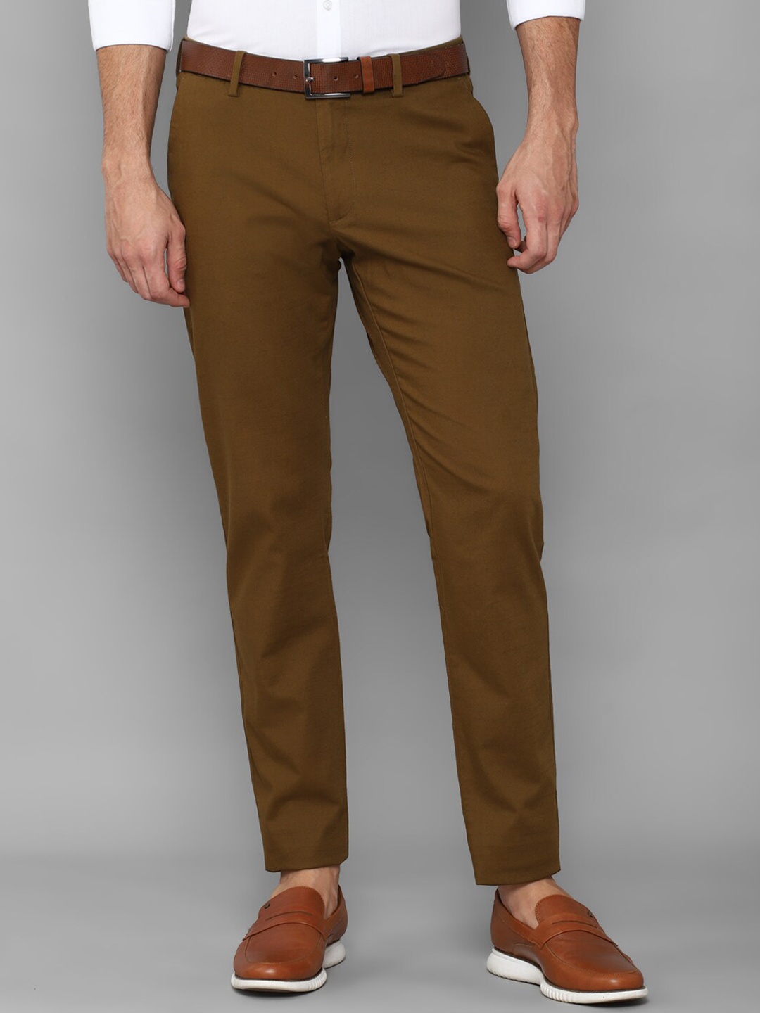 

Allen Solly Men Brown Slim Fit Chinos Trousers
