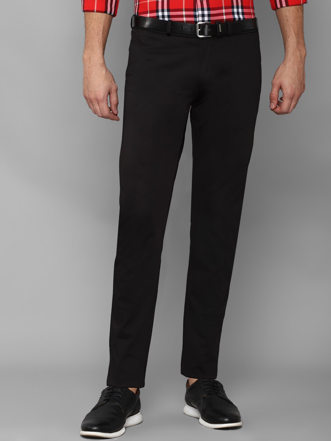 

Allen Solly Men Black Slim Fit Trousers