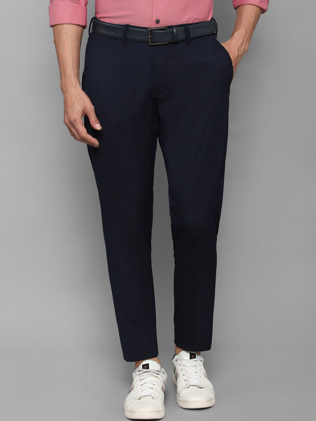 

Louis Philippe Sport Men Navy Blue Slim Fit Chinos Trousers