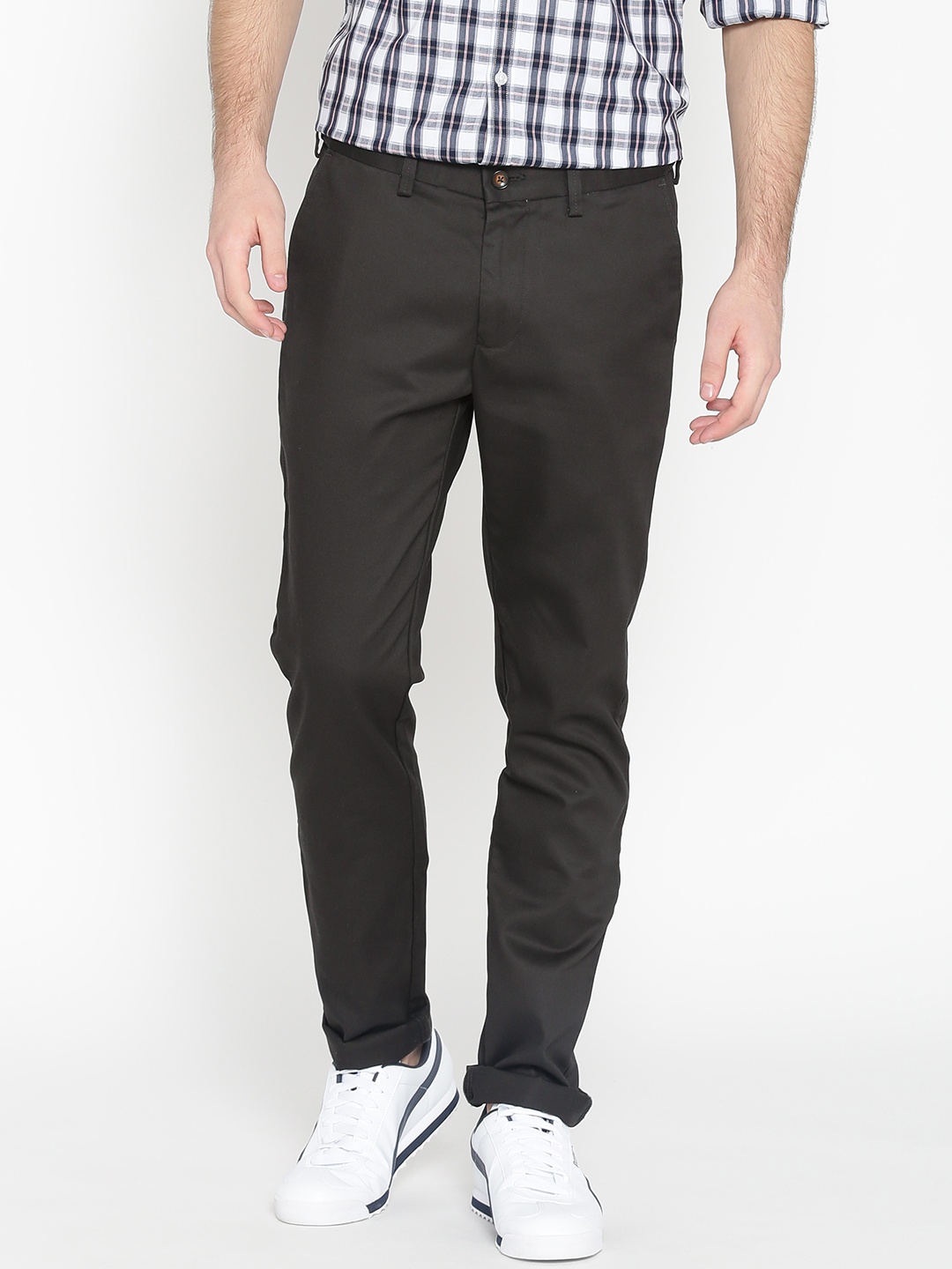 

Arrow Sport Men Coffee Brown Chrysler Fit Solid Chinos