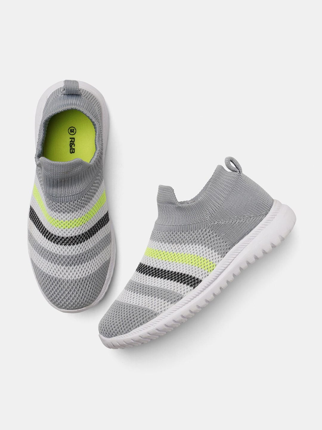 

R&B Girls Grey Walking Non-Marking Sports Shoes