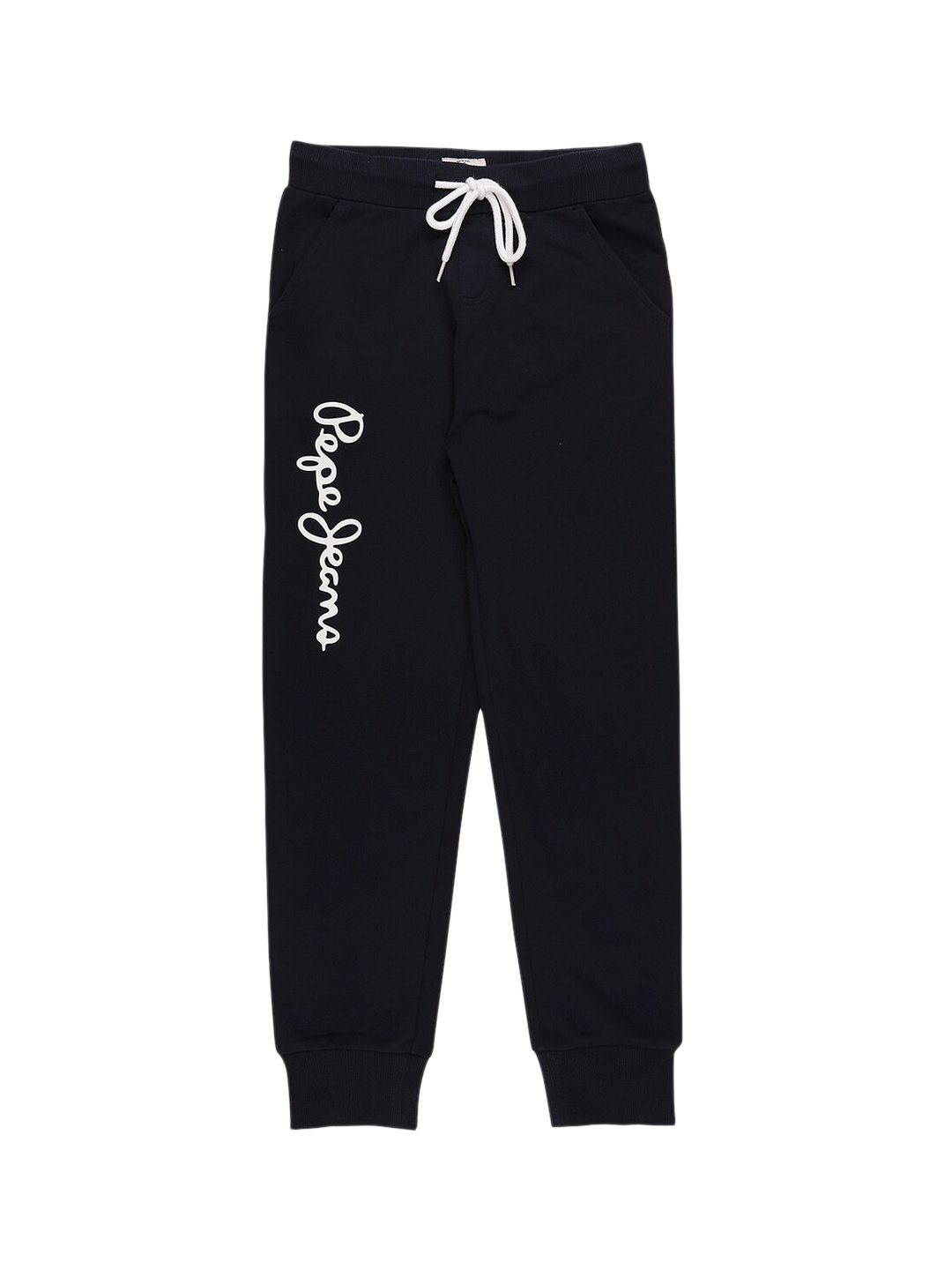 

Pepe Jeans Boys Navy Blue Regular-Fit Track Pants