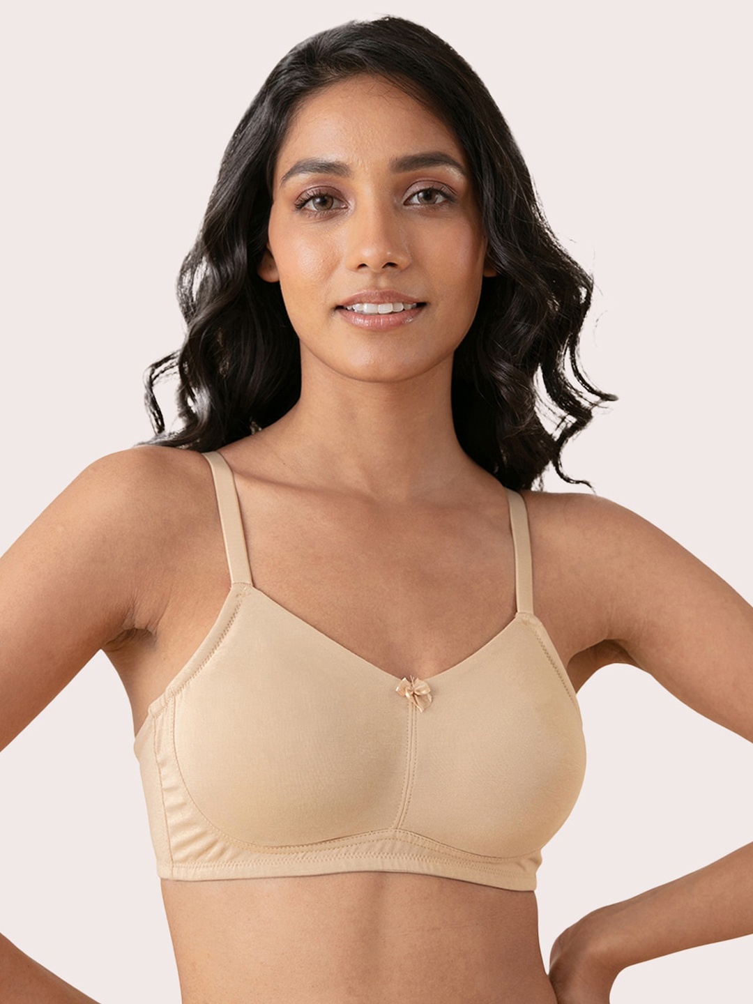 

Nykd Women Soft Cup Wireless Hold Me Up Full Coverage Wireless Non-Padded Bra NYB062, Nude