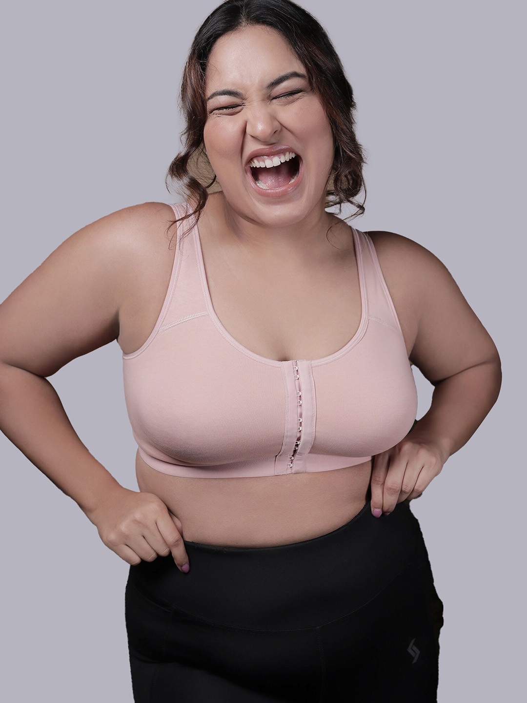 Nykd Women Non Padded Non-Wired Full Coverage Posture Corrector Bra, Nude