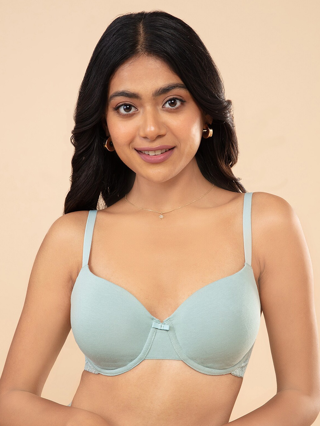 

Nykd Women Blue Underwired Lightly Padded Medium Coverage Bra