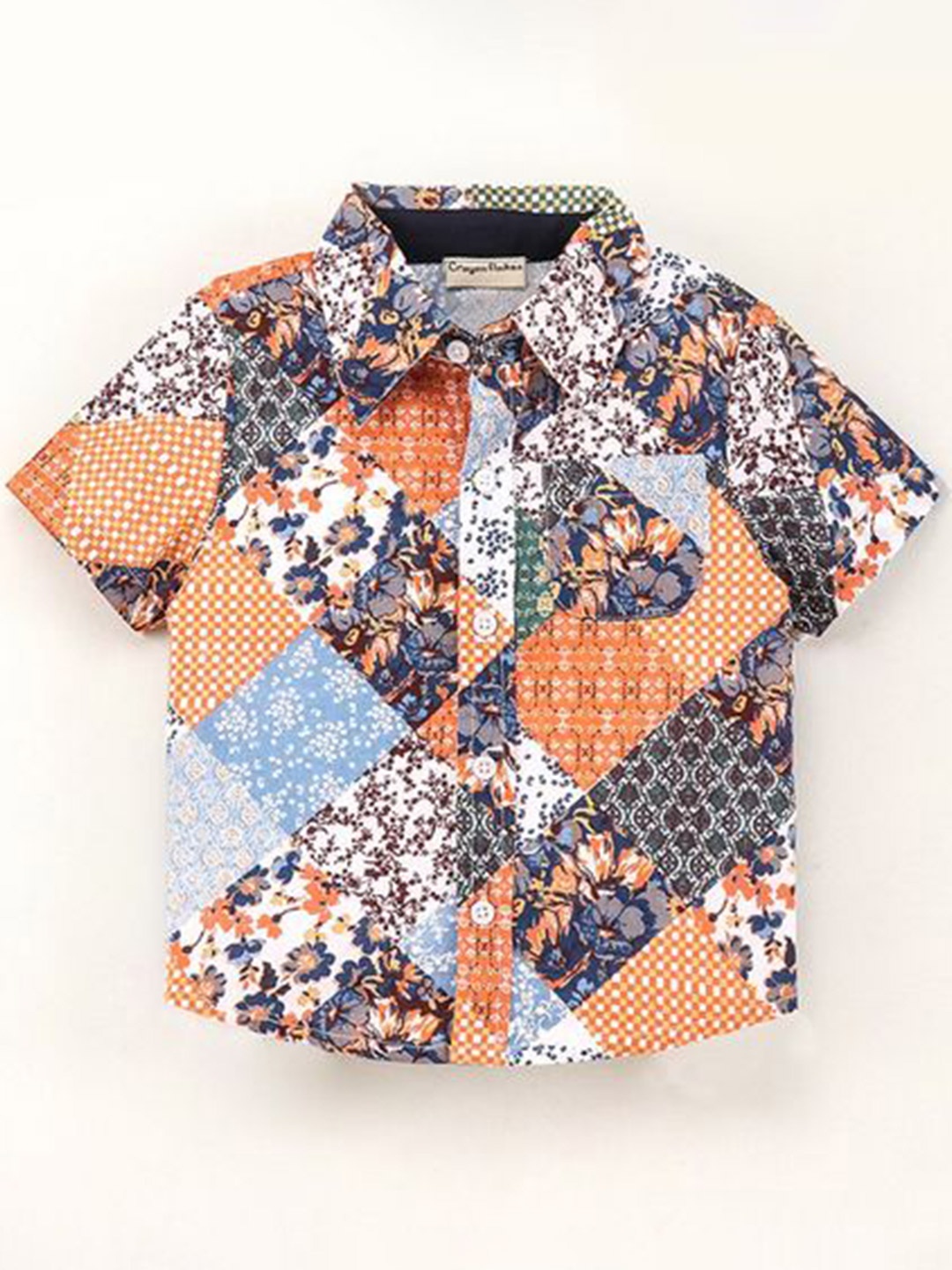 

CrayonFlakes Boys Multicoloured Printed Pure Cotton Casual Shirt, Multi