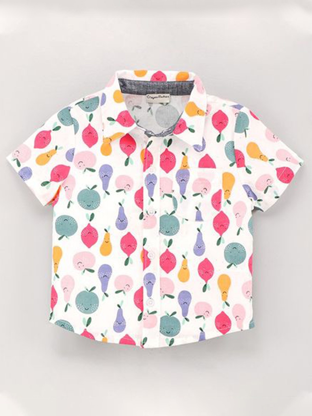 

CrayonFlakes Boys Off White Printed Casual Shirt