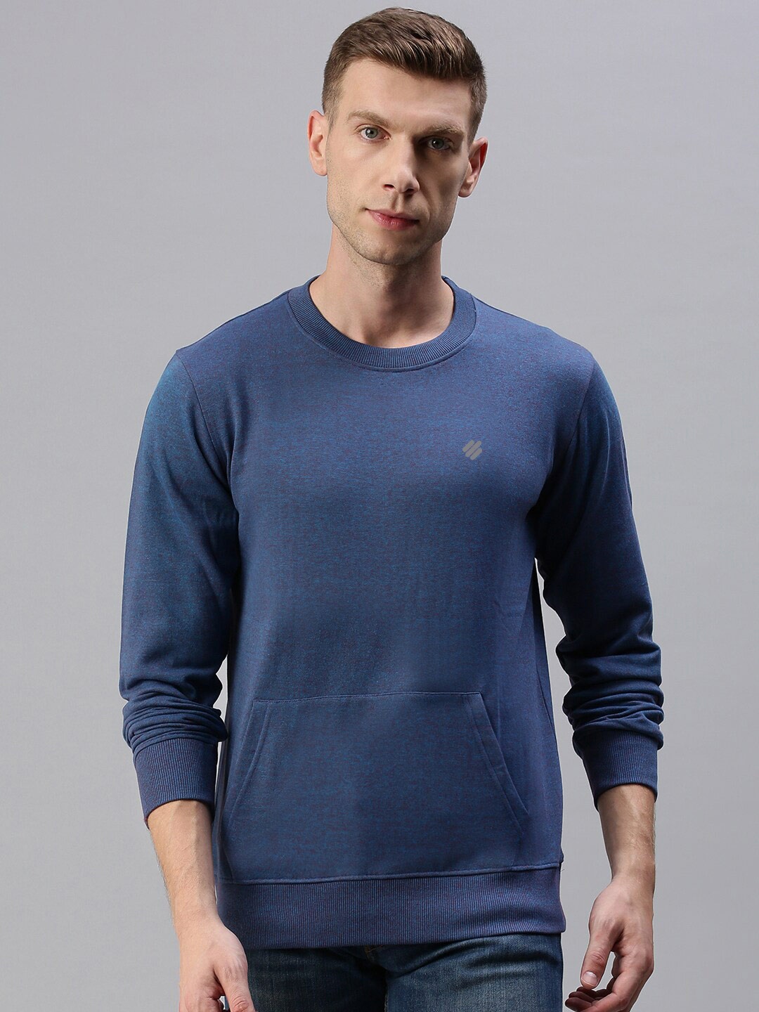 

ONN Men Black Pull Over Long Sleeves Round Neck Sweatshirt