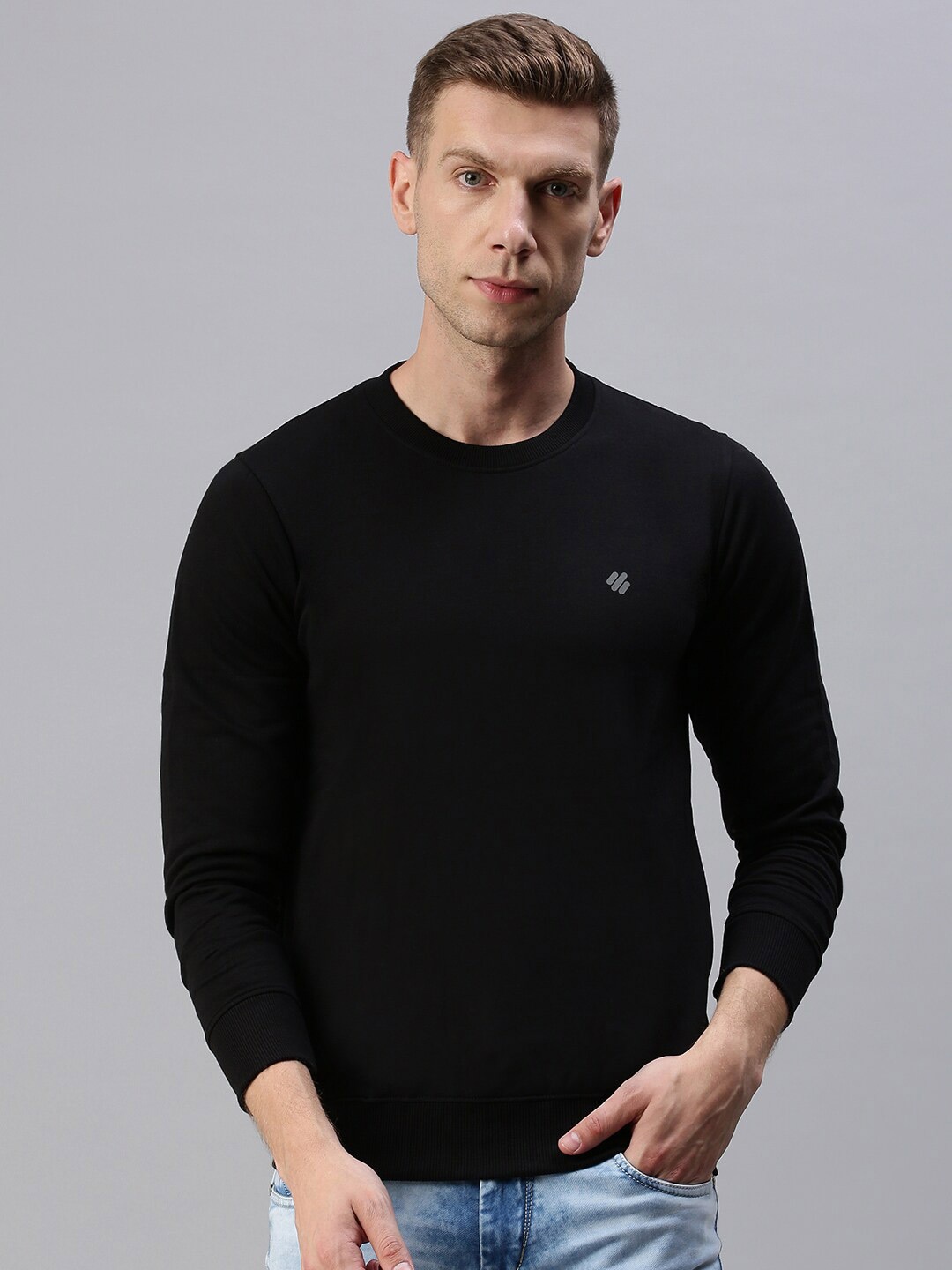 

ONN Men Black Sweatshirt