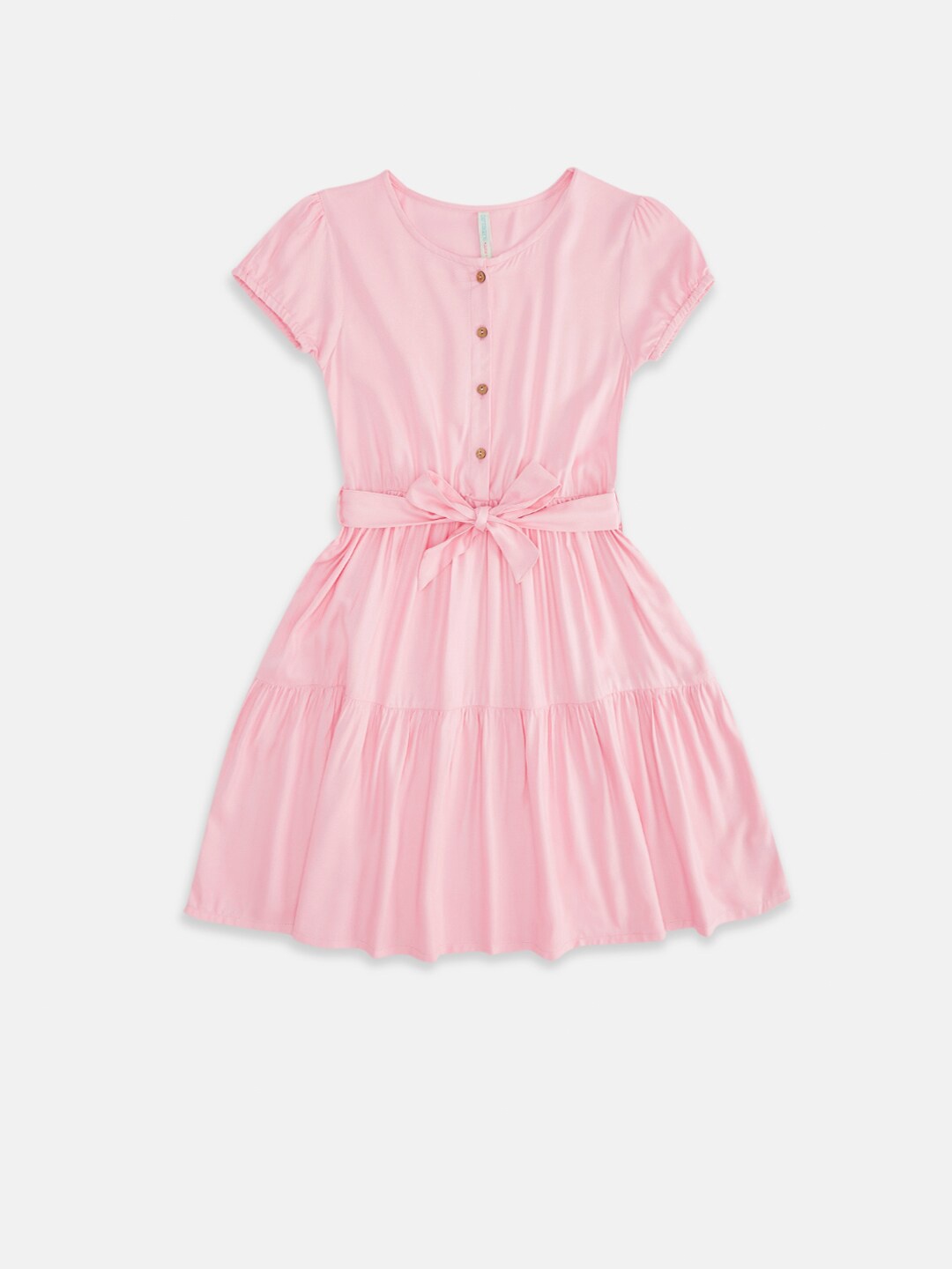 

Pantaloons Junior Girls Pink Fit And Flare Dress