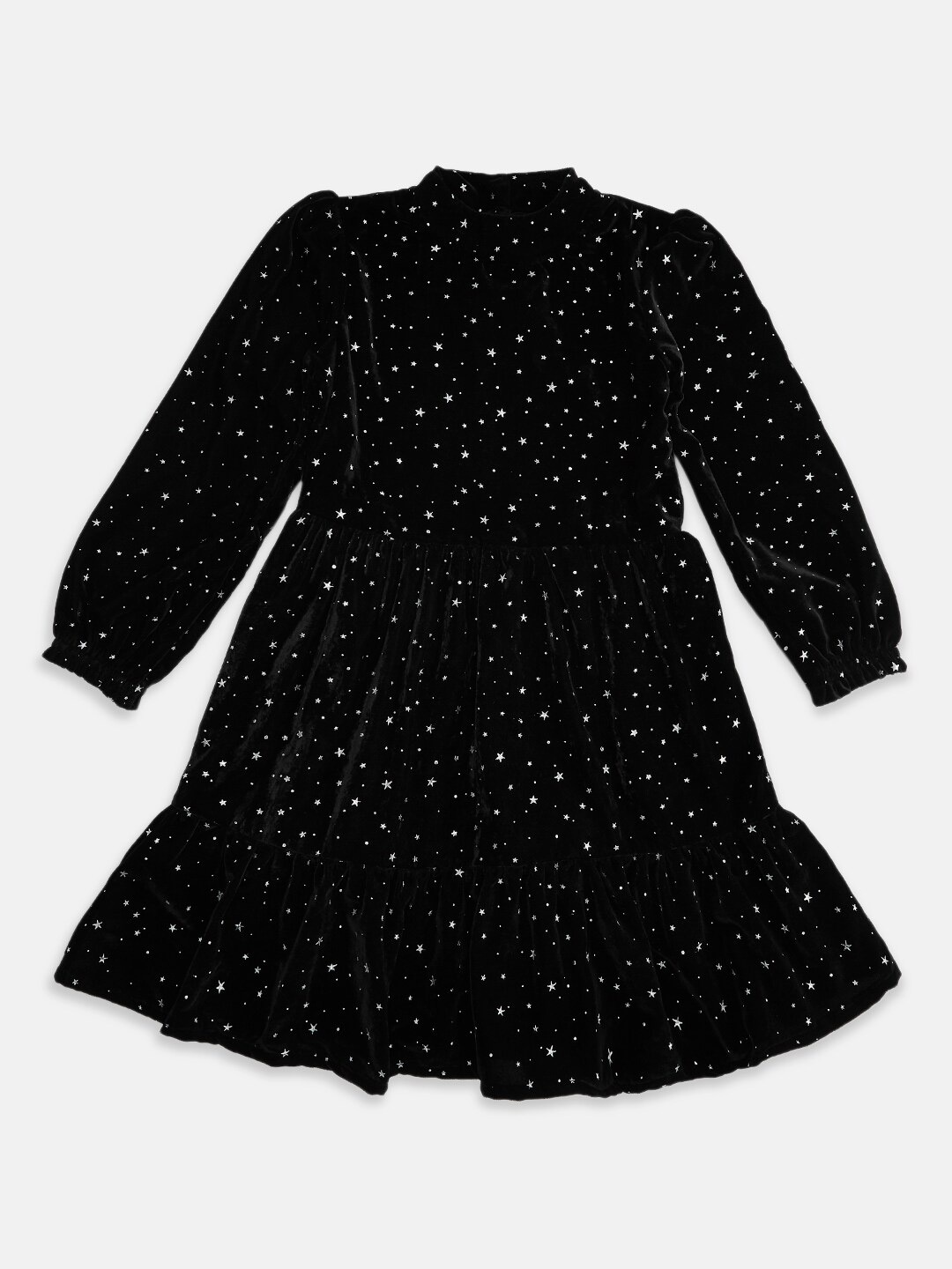 

Pantaloons Junior Black Micro Ditsy Print Dress