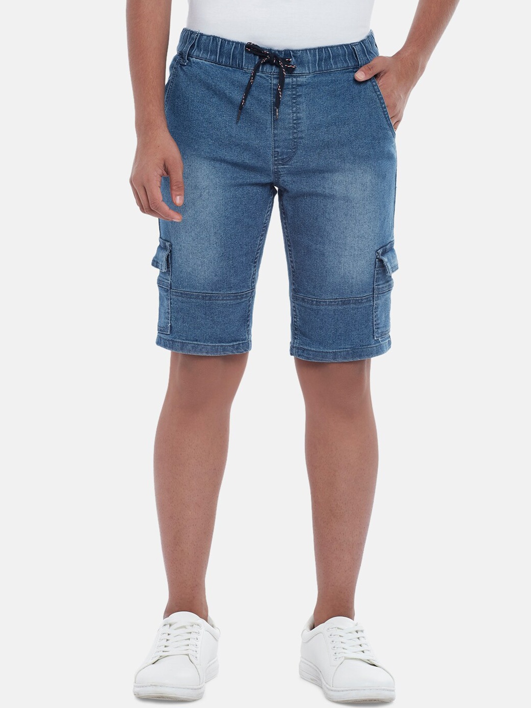 

Coolsters by Pantaloons Boys Blue Washed Denim Shorts
