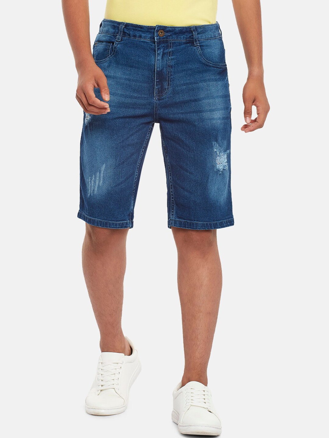 

Coolsters by Pantaloons Boys Blue Washed Denim Shorts