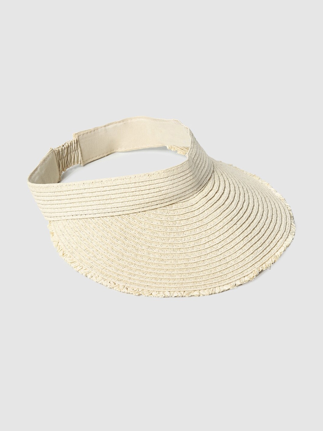 

ONLY Women Beige Colored Solid Straw Hat