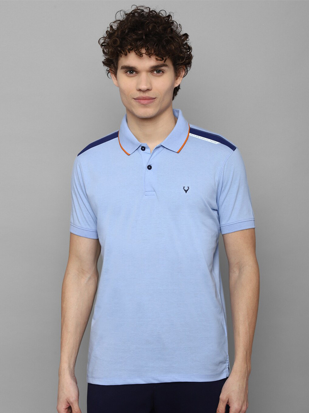 

Allen Solly Tribe Men Blue Polo Collar T-shirt