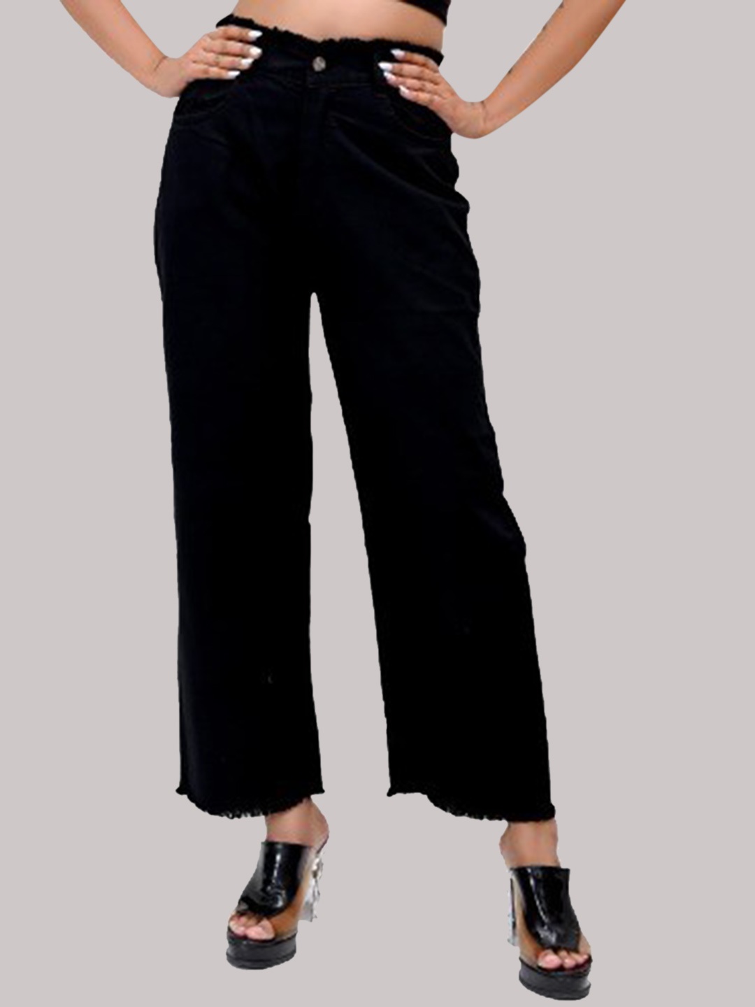 

Elendra jeans Girls Black Slim Fit Stretchable Jeans