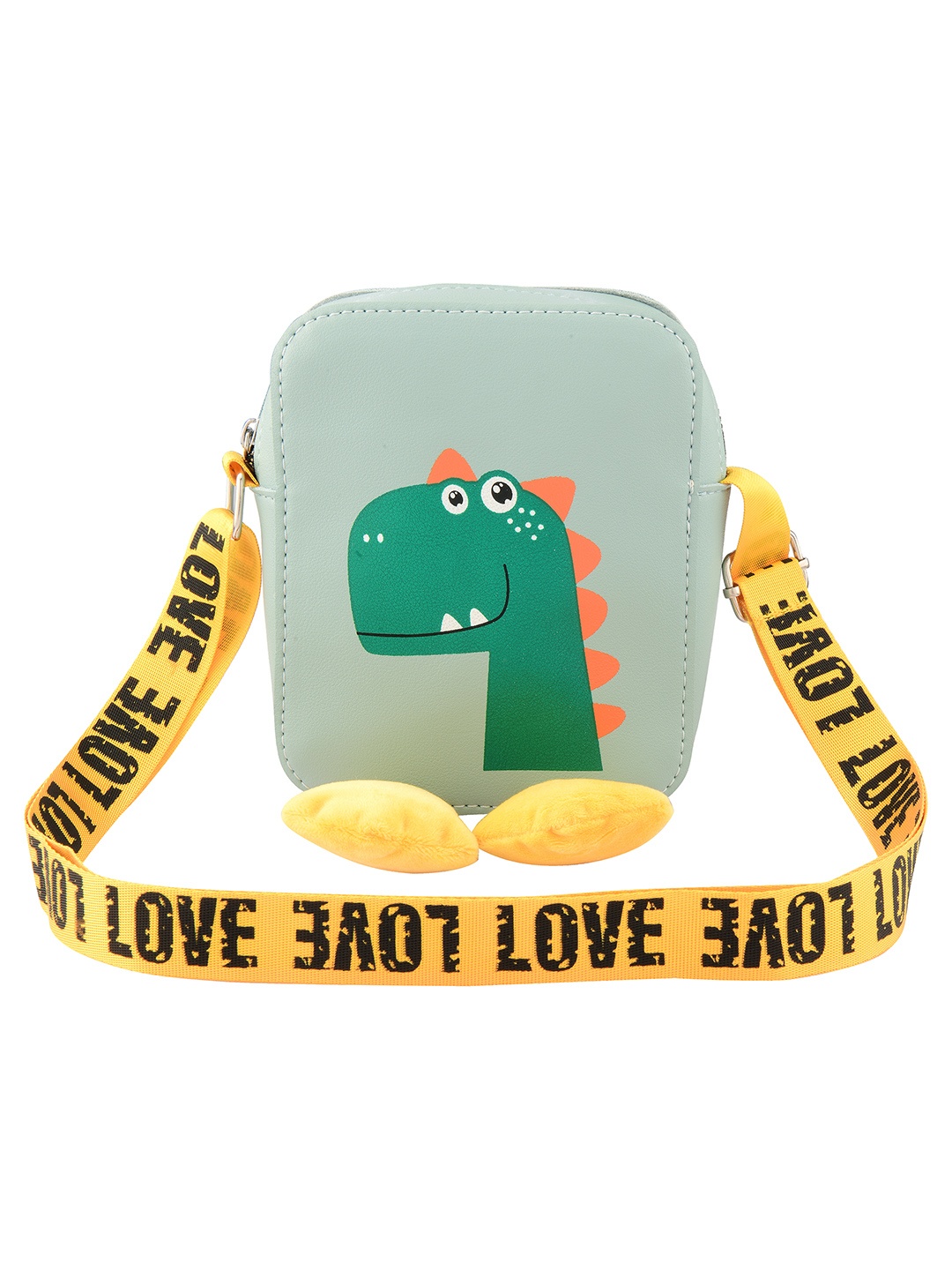 

Kids On Board Kids Blue with Green Dino 7 inches Picnic Bag, Turquoise blue