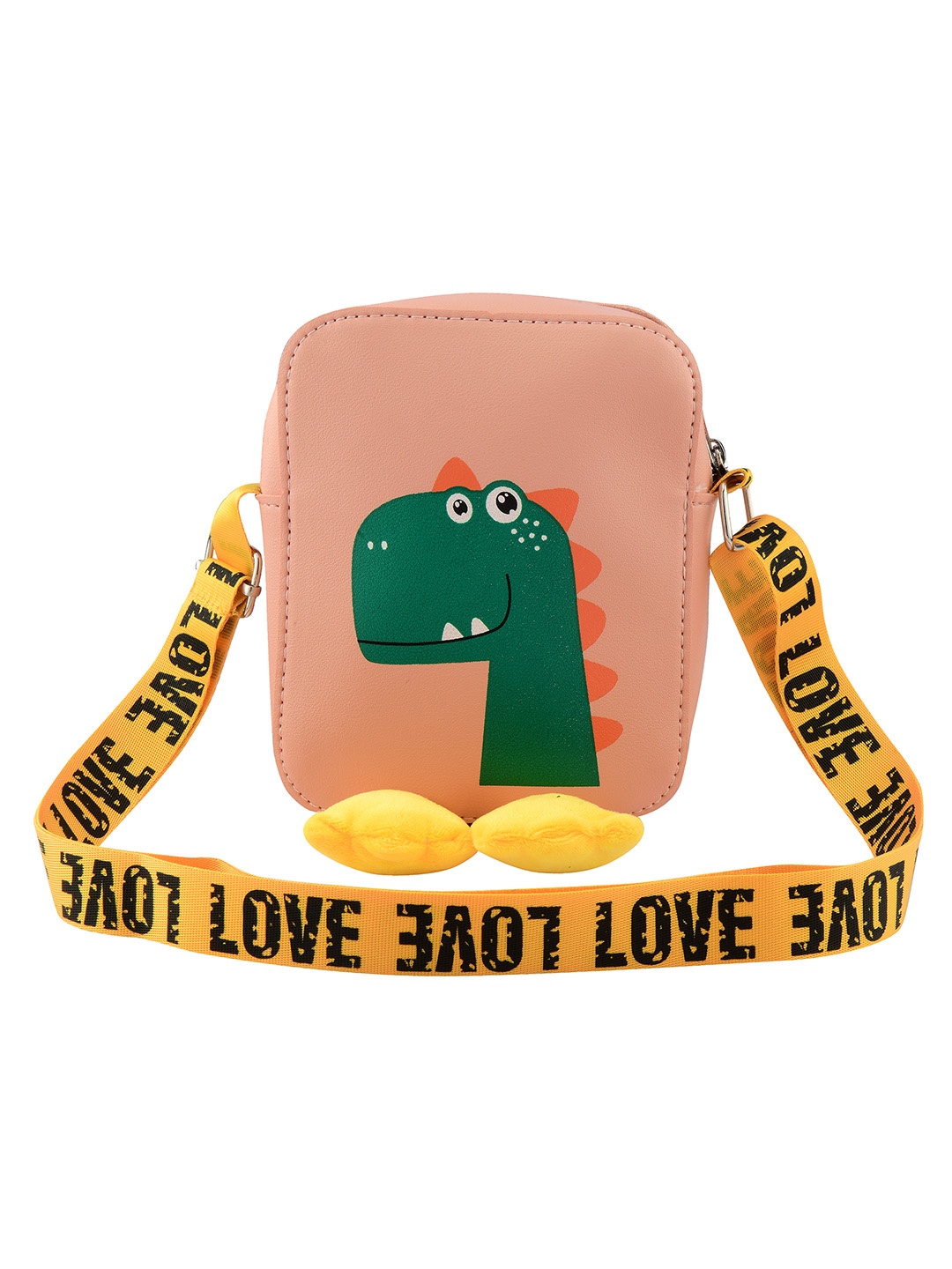 

Kids On Board Kids Yellow with Green Dino 7 inches Picnic Bag, Pink