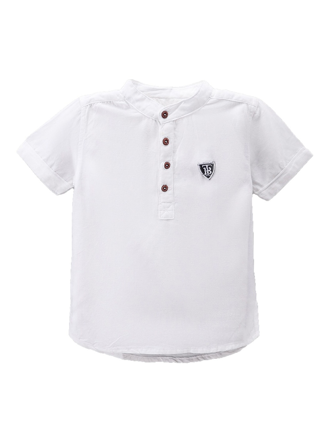 

TONYBOY Boys White Semi Sheer Casual Shirt