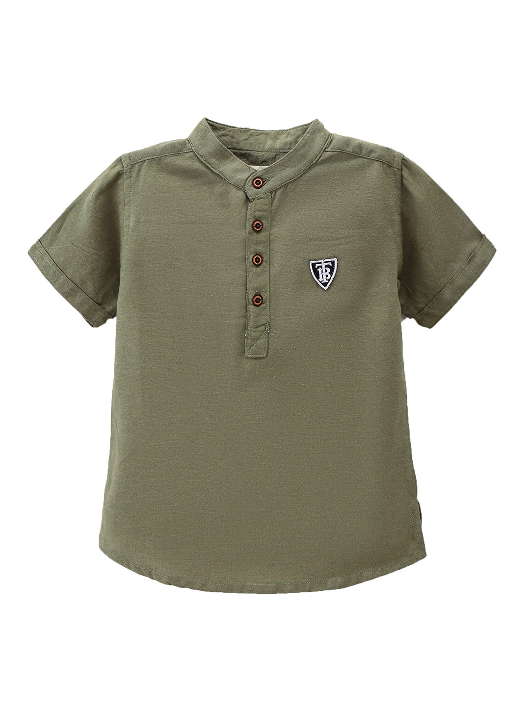 

TONYBOY Boys Khaki Premium Semi Sheer Casual Shirt